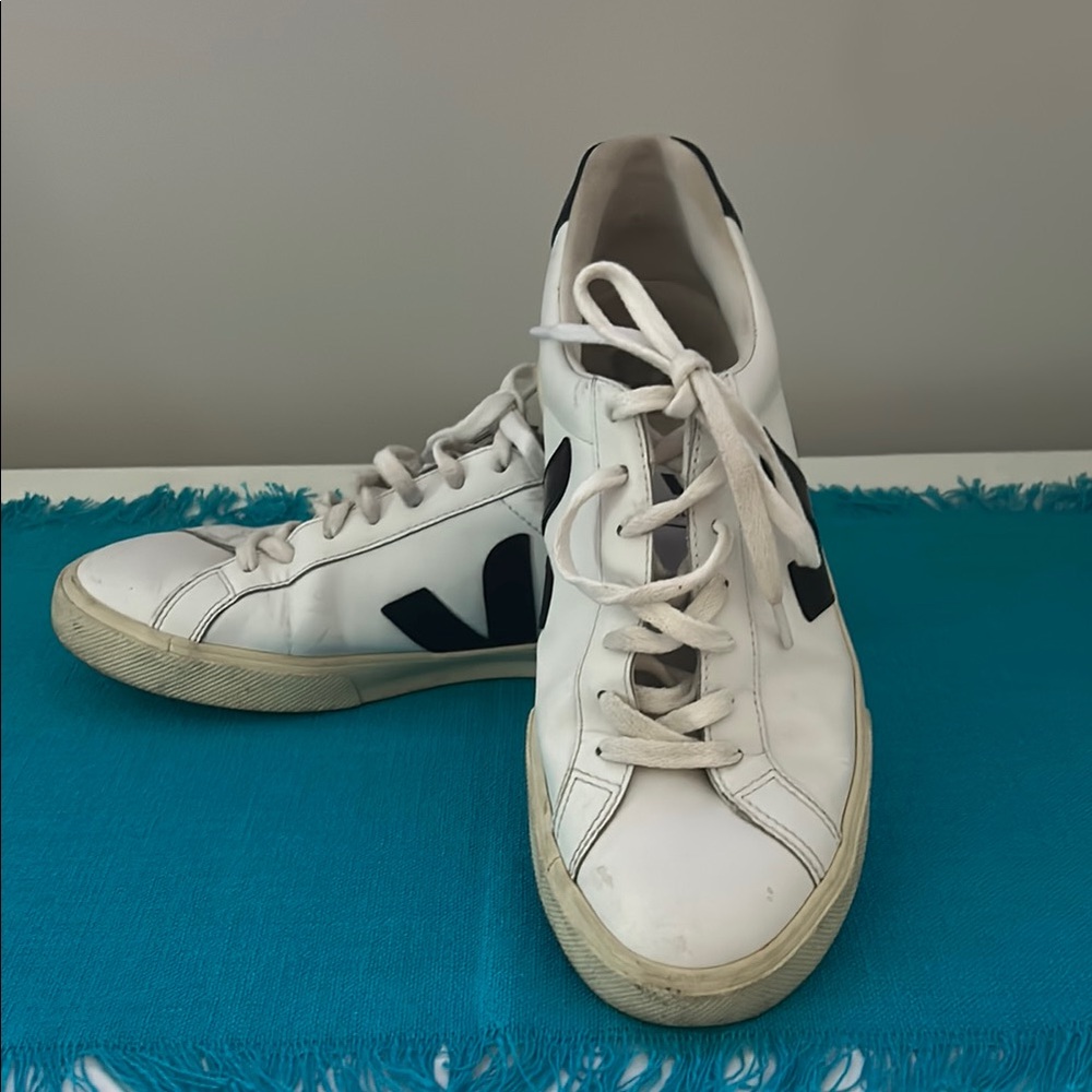 Veja White and Black Women's Sneakers